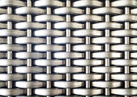 Longitud tejida de acero decorativa de la malla el 15m del elevador de Mesh Panels SS316L del alambre