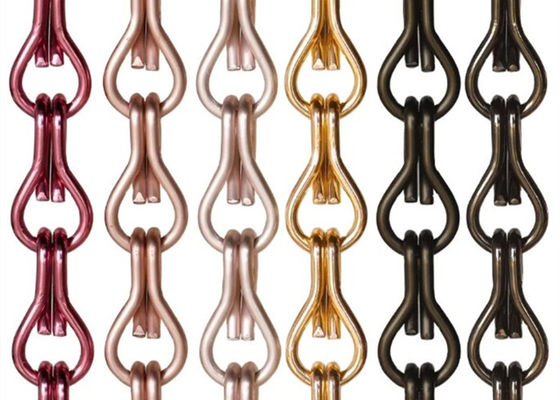 La pantalla de aluminio de la mosca del peso ligero de Brown 1.5m m encadena colores variados decorativos