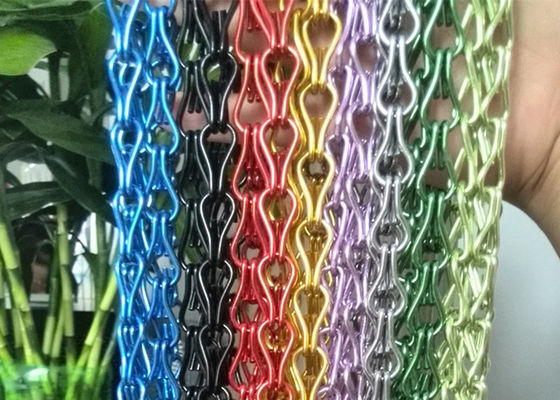 La pantalla de aluminio de la mosca del peso ligero de Brown 1.5m m encadena colores variados decorativos