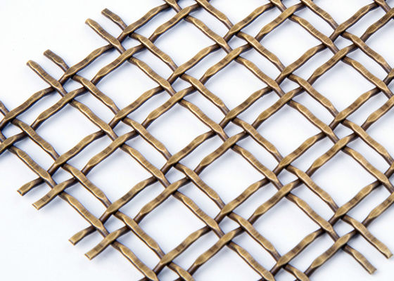 alambre decorativo Mesh Grilles Stainless Steel Metal Mesh For Partitions de 3.3m m