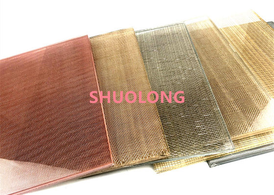 El vidrio negro del color laminó el alambre Mesh Flexible For Partition