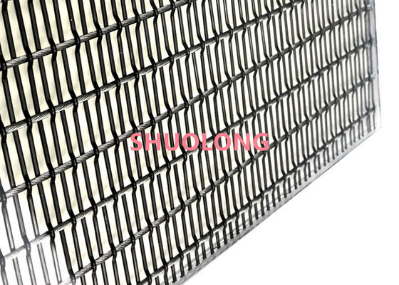 El vidrio negro del color laminó el alambre Mesh Flexible For Partition