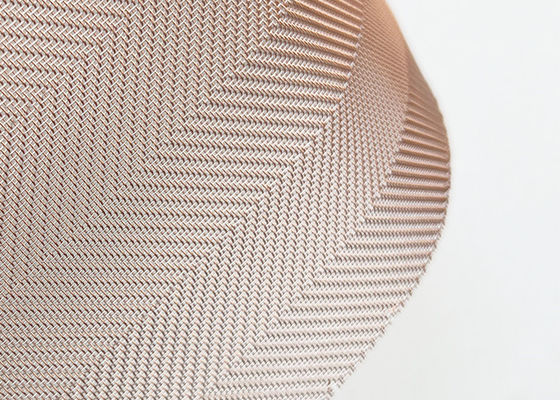 El vidrio de cobre fino arquitectónico laminó el alambre Mesh For Tempered Glass