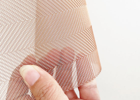 El vidrio de cobre fino arquitectónico laminó el alambre Mesh For Tempered Glass