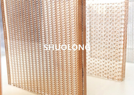 Mesh For Laminated Glass arquitectónico decorativo de bronce fino