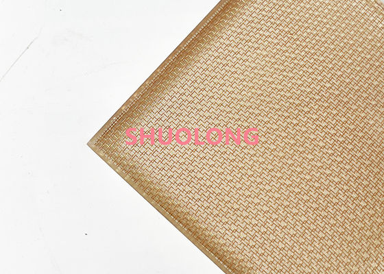 Alambre de cobre decorativo Mesh For Art Laminated Glass del color de bronce