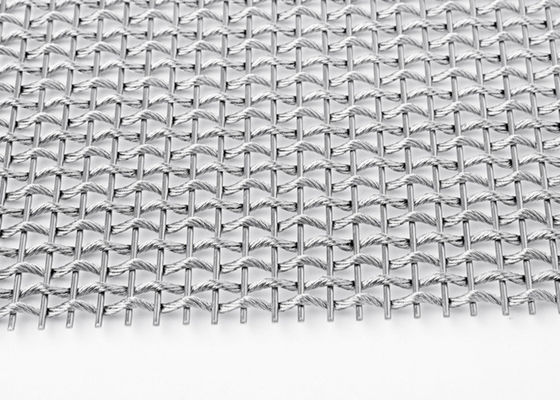 Metal flexible arquitectónico Mesh Fabric SS304 de la armadura llana para las cubiertas de columna