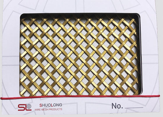 Anchura arquitectónica de Mesh Stainless Steel los 0.5m-2.0m del metal del color oro