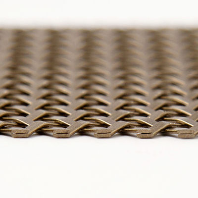 Alambre tejido decorativo de cobre amarillo de aluminio Mesh Durable Anodizing