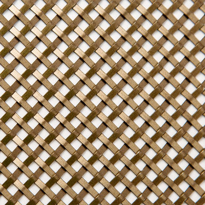 Alambre tejido decorativo de cobre amarillo de aluminio Mesh Durable Anodizing