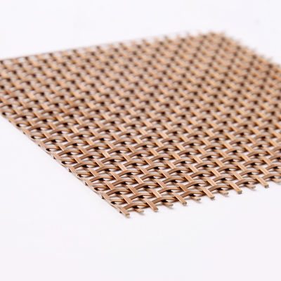 Cobre decorativo de aluminio Mesh Durable In Space Dividers de la armadura llana