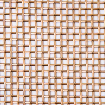 Cobre decorativo de aluminio Mesh Durable In Space Dividers de la armadura llana