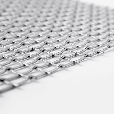Alambre tejido arquitectónico modificado para requisitos particulares Mesh Polishing Surface Treatment del grueso de la anchura