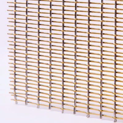 Metal arquitectónico de anodización de cobre amarillo Mesh Fabric For Filtration Applications