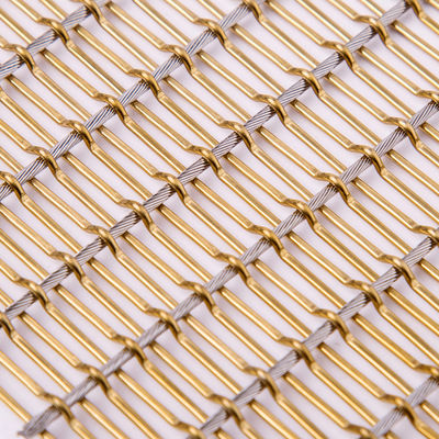 Metal arquitectónico de anodización de cobre amarillo Mesh Fabric For Filtration Applications