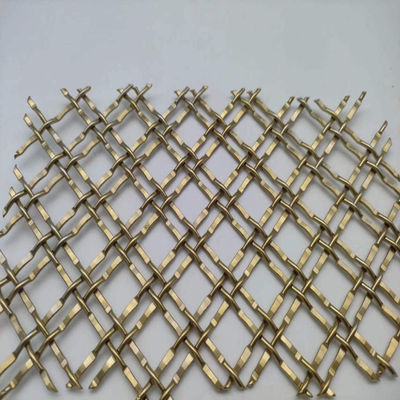 400 malla Pvd de oro de malla metálica decorativa para aplicaciones comerciales