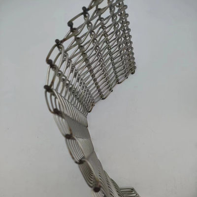 Diámetro de malla de alambre tejido en espiral de plata Tamaño 2mm-20mm