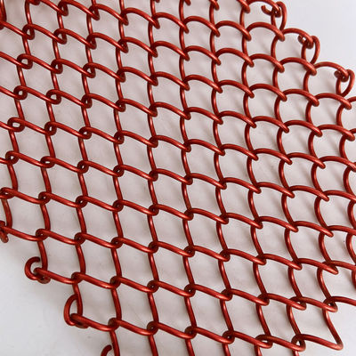 Anodizado de la malla de bobina personalizada de cortinas de espesor de 0,5 a 2 mm