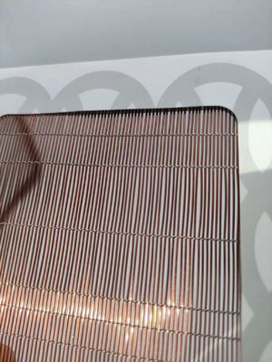1-2m de ancho de vidrio laminado malla de alambre de color rojo interruptor decorativo