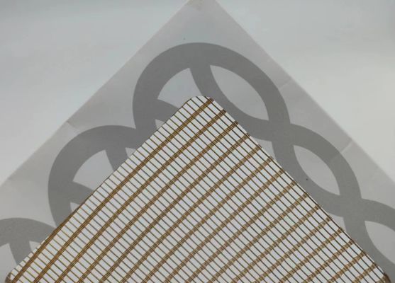 Vidrio laminado personalizado con malla de metal de alta resistencia longitud 30m