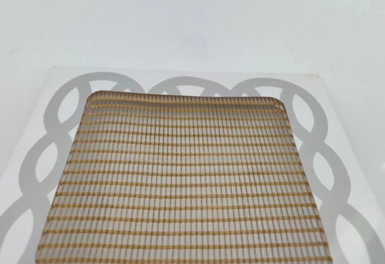 Vidrio laminado personalizado con malla de metal de alta resistencia longitud 30m