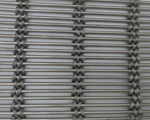 Solución de divisores de habitación Tejido de malla metálica flexible PVD para cubrir la pared