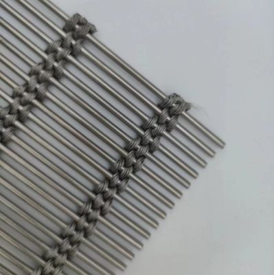 Solución de divisores de habitación Tejido de malla metálica flexible PVD para cubrir la pared