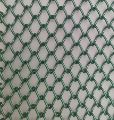 Red de alambre de aluminio verde de tejido arquitectónico para soluciones decorativas versátiles