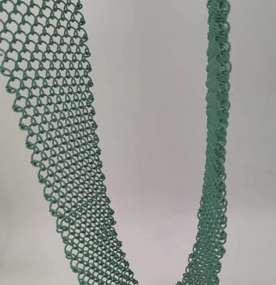 Red de alambre de aluminio verde de tejido arquitectónico para soluciones decorativas versátiles