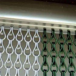 Tamaño estándar 90x210cm Cortina de pantalla de enlace de cadena Rendimiento superior