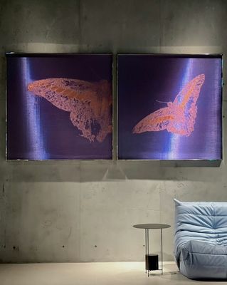 Mural de malla de alambre tejido de alta durabilidad para tejido de malla 3d