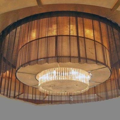 Cortinas de bobina de metal de plata para diseño arquitectónico y paisajístico