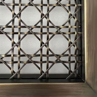El diseño de interiores elevar Grill de metal decorativo malla Eco amigable Twill tejido