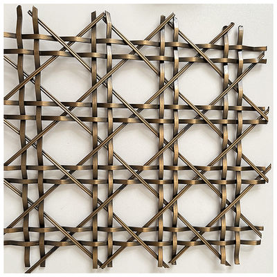 El diseño de interiores elevar Grill de metal decorativo malla Eco amigable Twill tejido