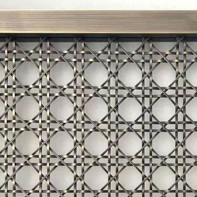 Mejorar el diseño de interiores Rejillas de malla de alambre decorativas elección perfecta con diámetro de trama 1mm-5mm
