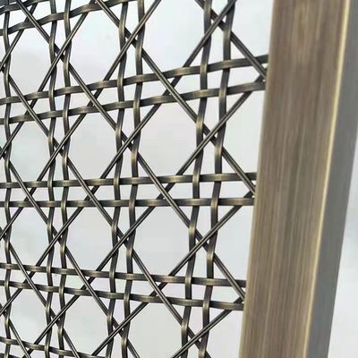 Mejorar el diseño de interiores Rejillas de malla de alambre decorativas elección perfecta con diámetro de trama 1mm-5mm