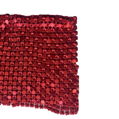 Tejido de brillo metálico de 2-8 mm resistente al aceite de acero inoxidable