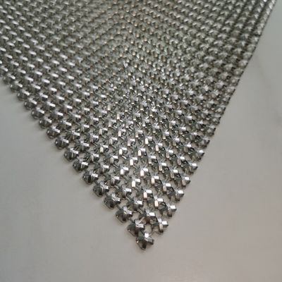 Revestimiento decorativo Sequins de aluminio de metal Ropa de malla de metal resistente al aceite