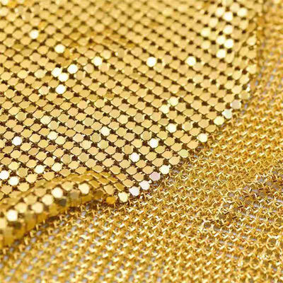 Tejido de brillo metálico de 2-8 mm resistente al aceite de acero inoxidable