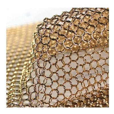 Cortina de malla de anillo de acero inoxidable con un peso de 2,2 kg/m2