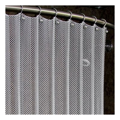 Cortinas de bobina de metal personalizadas con apertura de 5 mm 1.1 kg Peso 70 mm Fin de pintura de malla