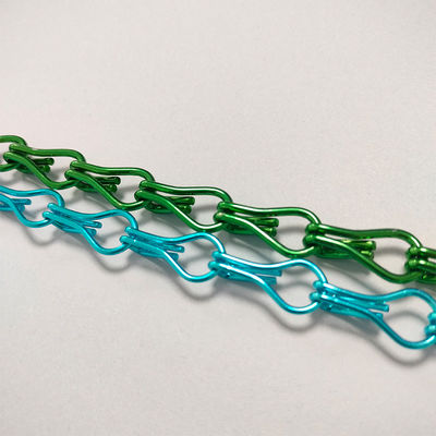 Cadenas de gancho de aluminio Decoración para el hogar Control de plagas Partición de hotel personalizada Fabricantes de cortinas de cuentas de gancho de aluminio al por mayor