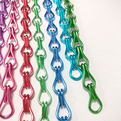 Cadenas de gancho de aluminio Decoración para el hogar Control de plagas Partición de hotel personalizada Fabricantes de cortinas de cuentas de gancho de aluminio al por mayor