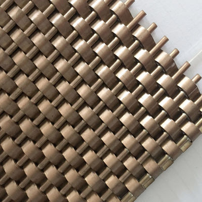 Ancho 0,5 m 2,0 m malla arquitectónica de acero inoxidable longitud 30 m para revestimiento de pared interior decorativo
