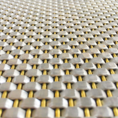 Diámetro de alambre 0,8 mm 2,0 mm Panel de malla de acero inoxidable tejido plano para la pared de cubierta