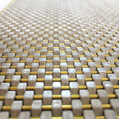 Diámetro de alambre 0,8 mm 2,0 mm Panel de malla de acero inoxidable tejido plano para la pared de cubierta