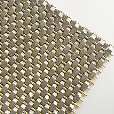 Diámetro de alambre 0,8 mm 2,0 mm Panel de malla de acero inoxidable tejido plano para la pared de cubierta