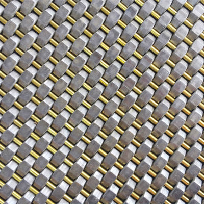 Diámetro de alambre 0,8 mm 2,0 mm Panel de malla de acero inoxidable tejido plano para la pared de cubierta