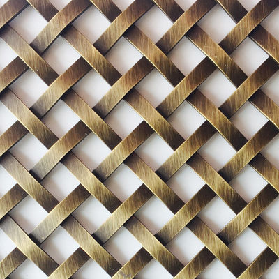 Acero inoxidable malla de alambre tejido anodizado para paneles arquitectónicos para el gabinete