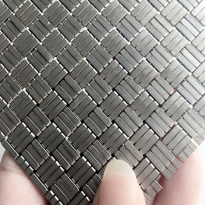 Panel de malla arquitectónica de tejido plano Diámetro de alambre 0,8 mm 2,0 mm